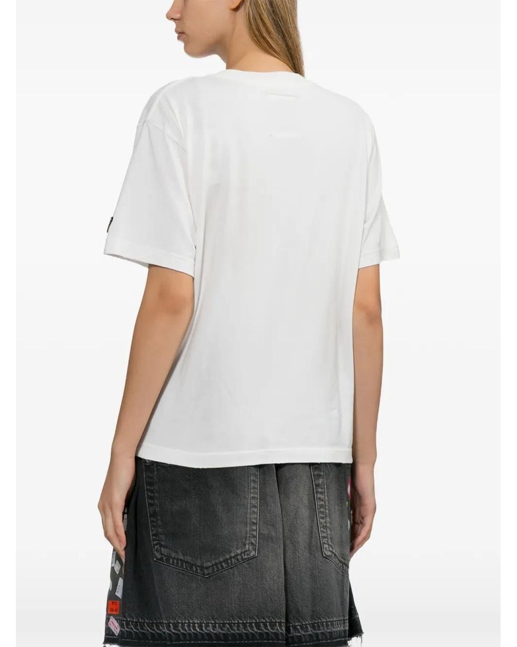 Maison Mihara Yasuhiro White Graphic-Print T-Shirt