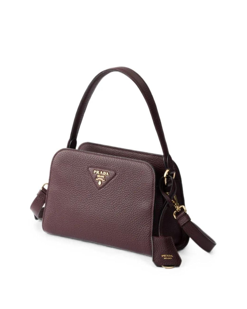 Prada Purple Leather Mini Handbag