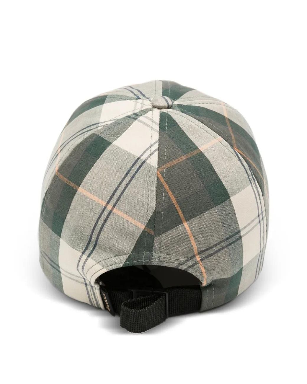 Barbour Gray Telfield Tartan Baseball Cap for men