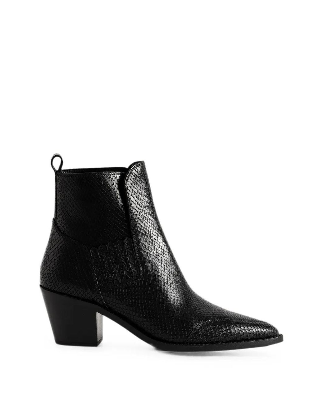 Zadig & Voltaire Black Tyler Soft Wild Ankle Boots