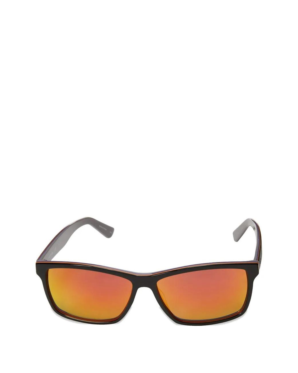 Lacoste Black Rectangle-Frame Sunglasses for men