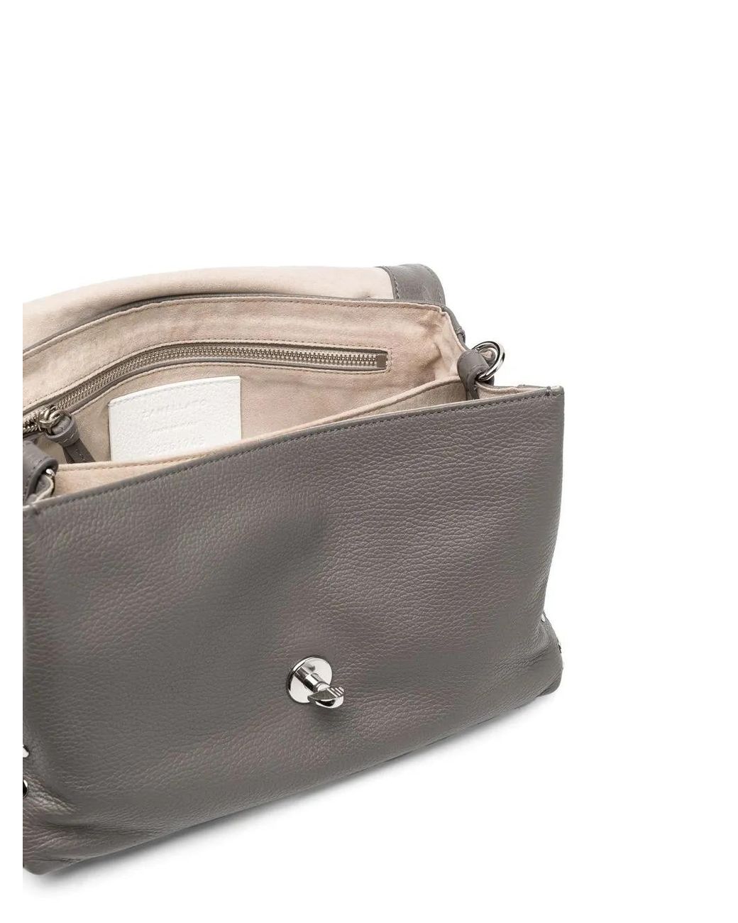 Zanellato Gray Calf-Leather Satchel-Bag