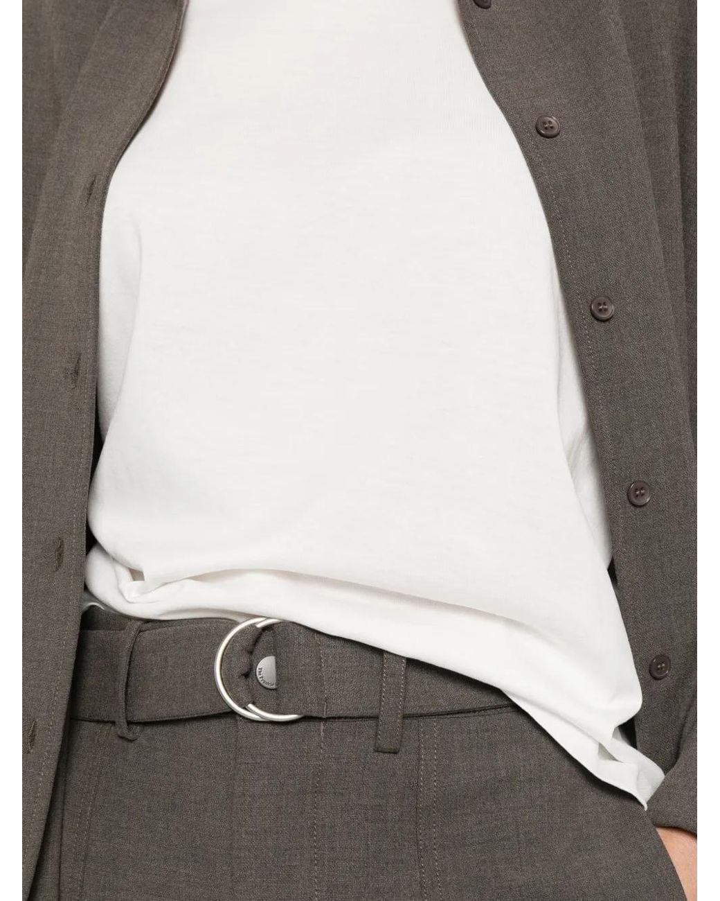 Frankie Shop White Harper Organic Cotton T-Shirt