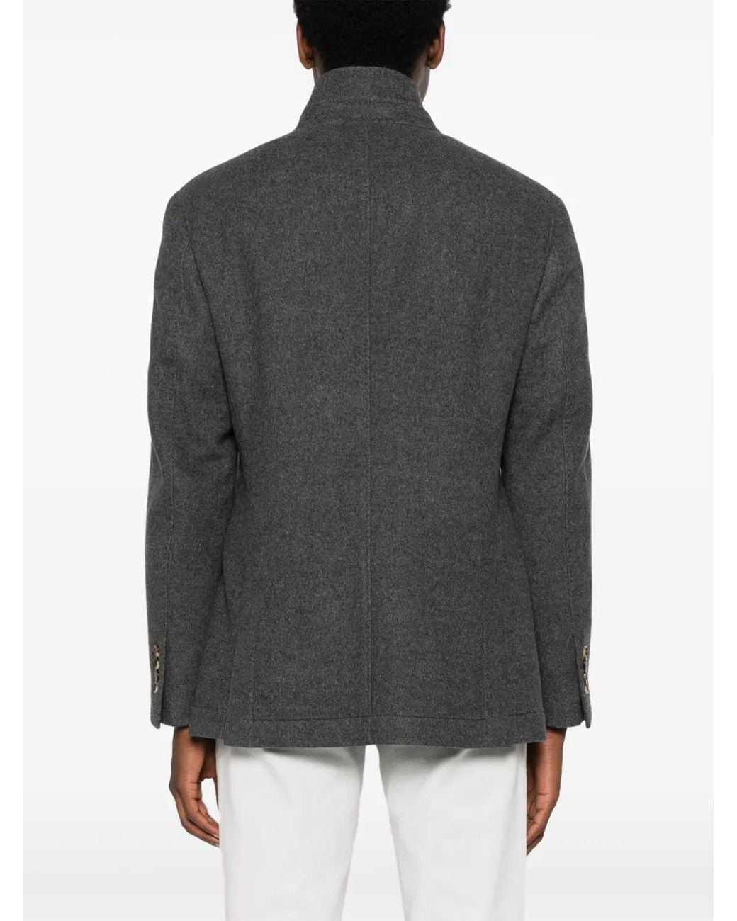 Brunello Cucinelli Kasjmier Jack in het Gray voor heren