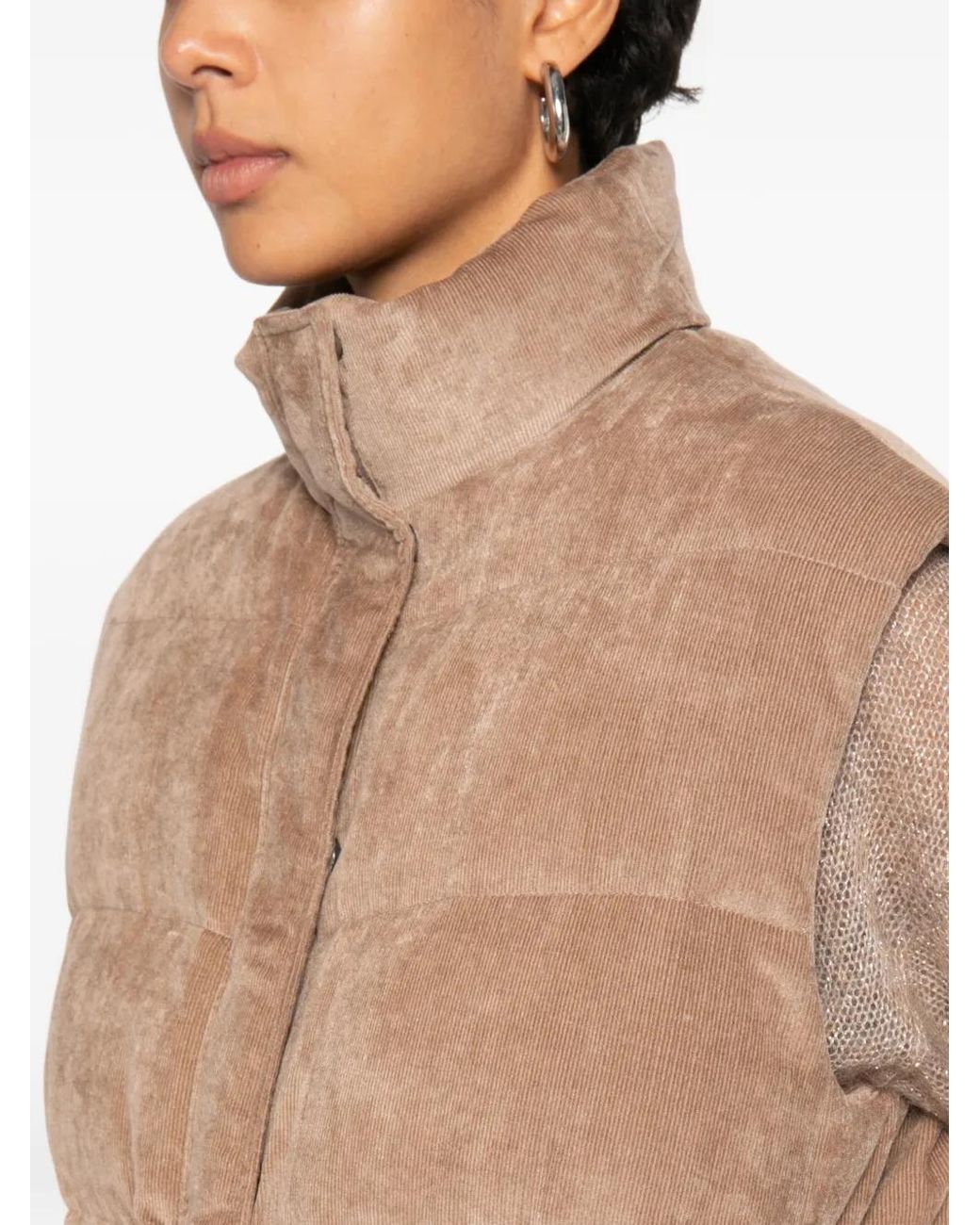 Brunello Cucinelli Brown Down Vest