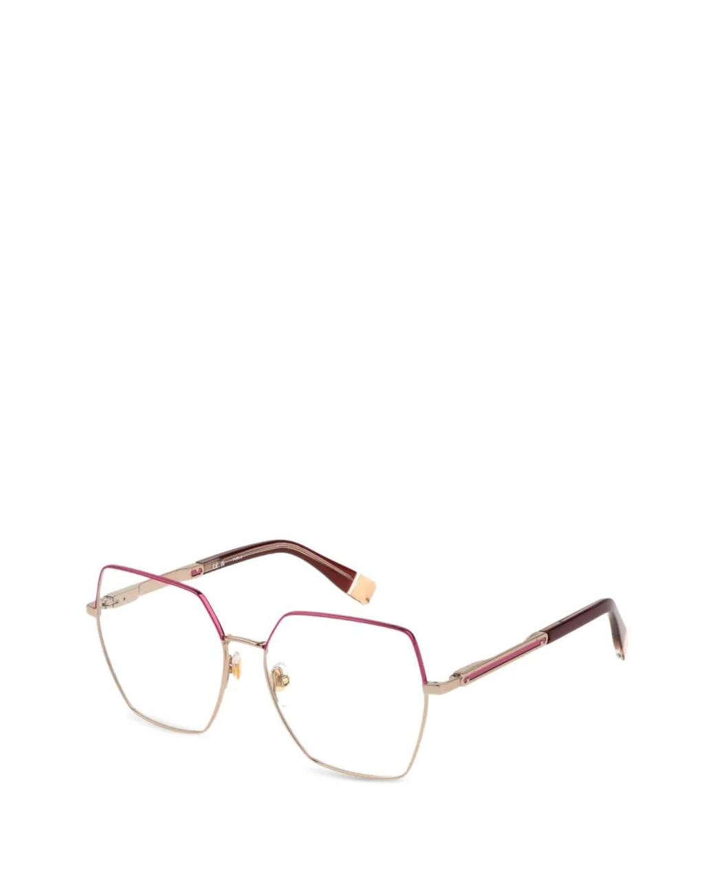 Furla Natural Geometric-Frame Glasses