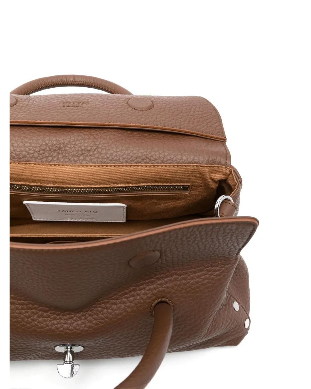 Zanellato Brown Small Dotta Centauro Tote Bag
