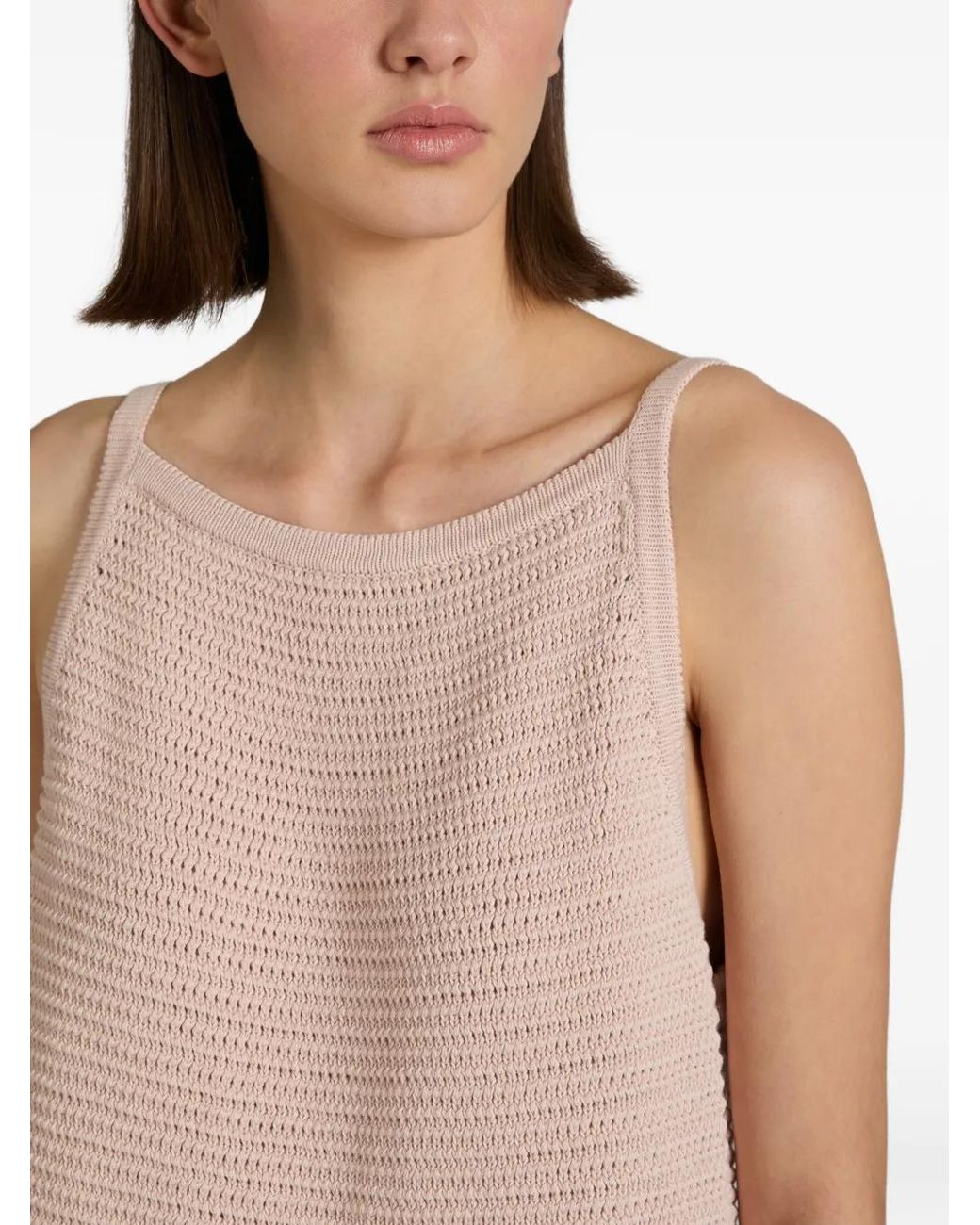 Slowear Pink Slim-Fit Cotton Top