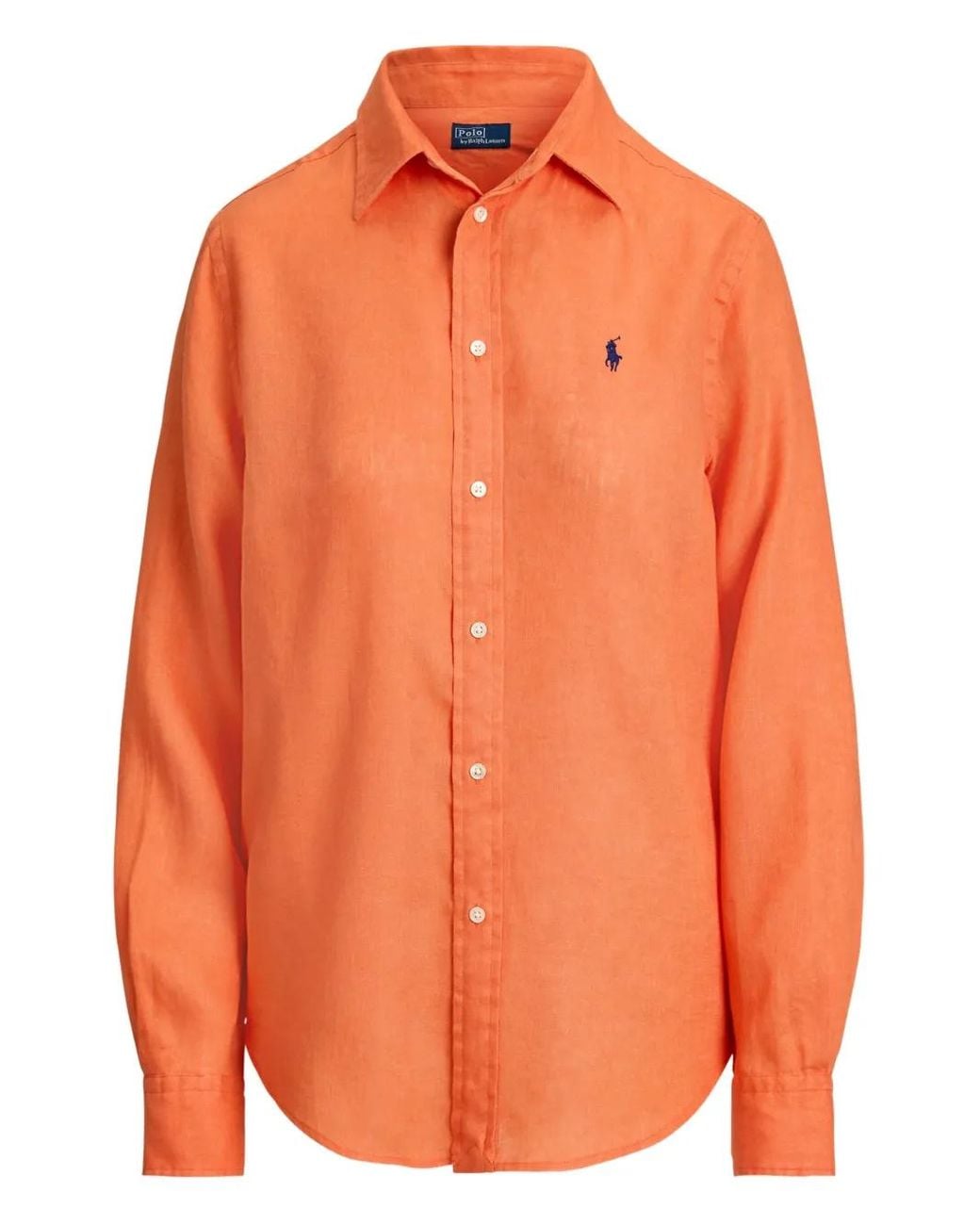 Polo Ralph Lauren Orange Button-Fastening Long-Sleeve Shirt