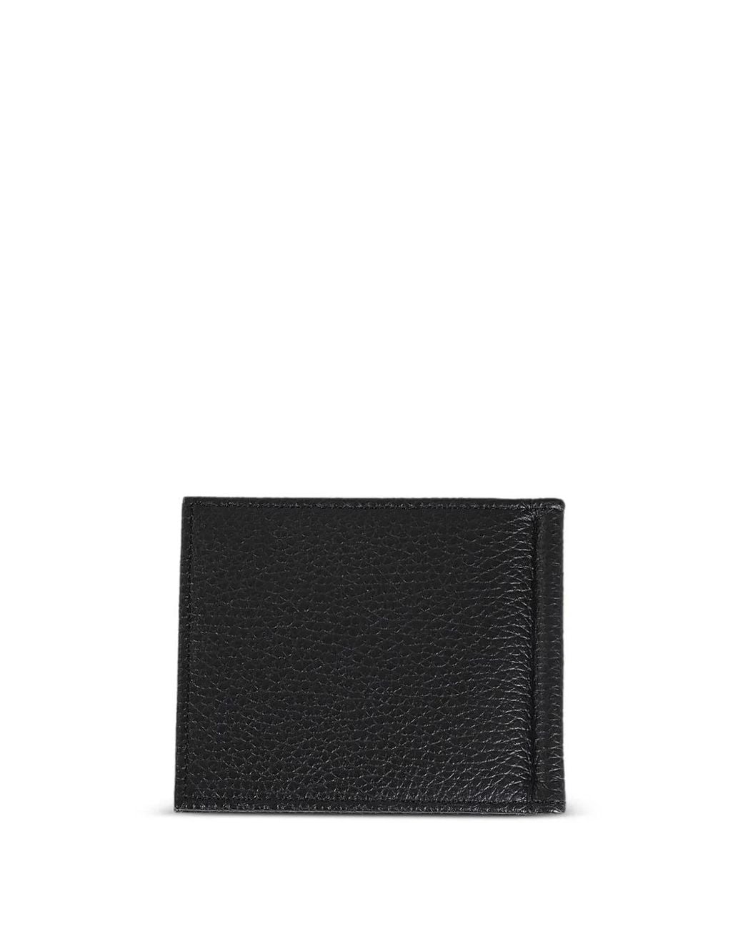 Orciani Black Grained Wallet for men
