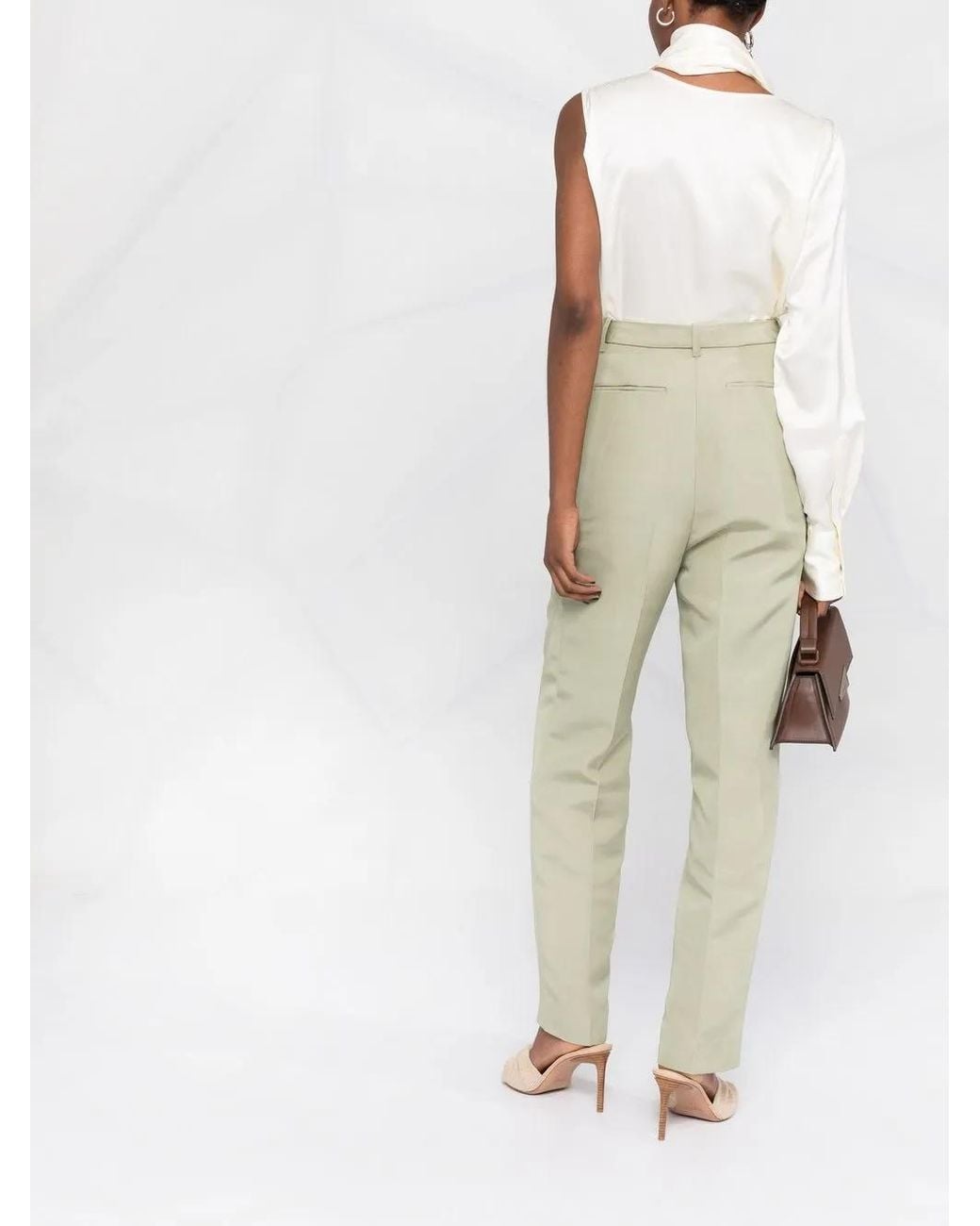 Peter Do Natural High-Waisted Straight-Leg Trousers