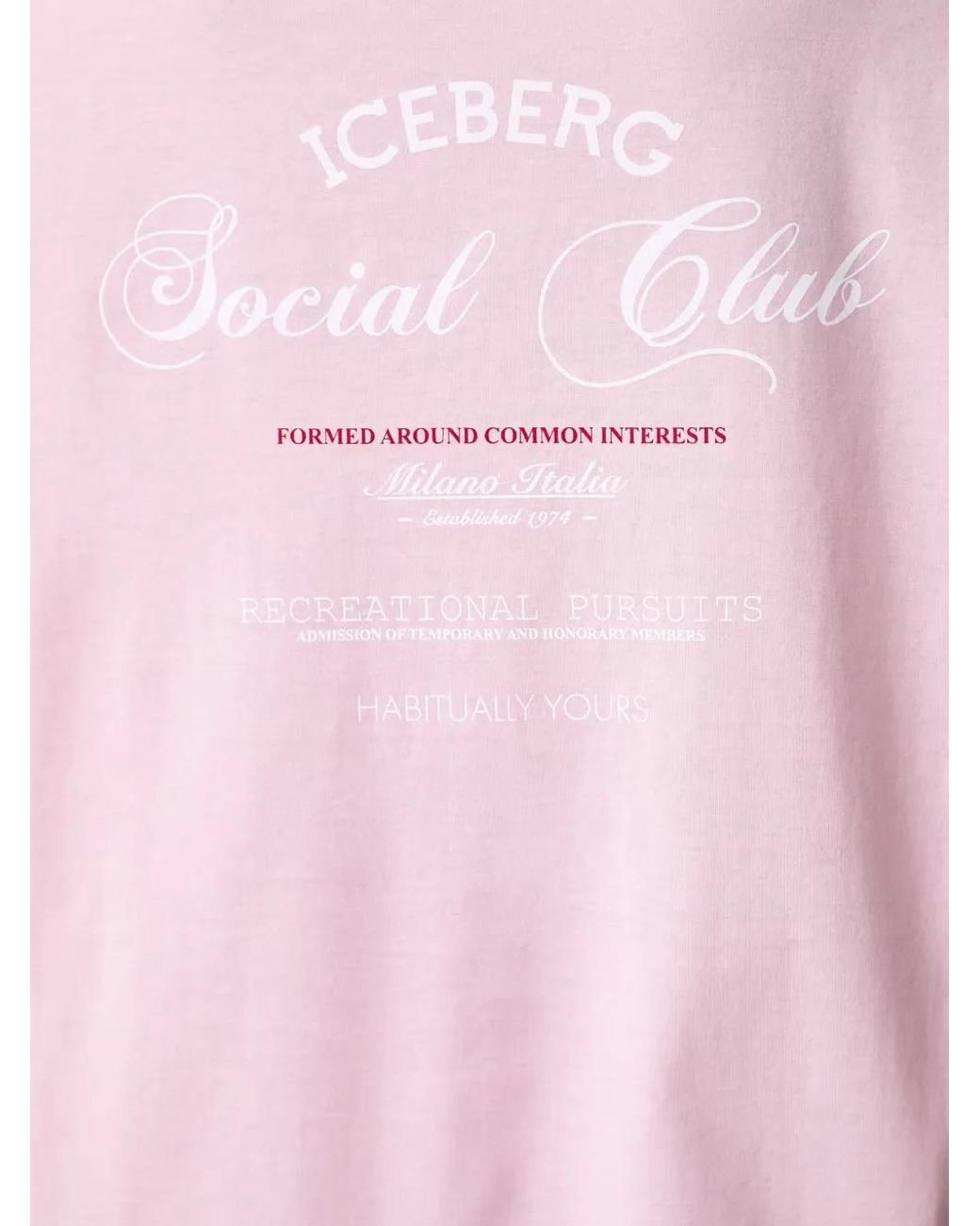 Iceberg Red Logo-Print T-Shirt