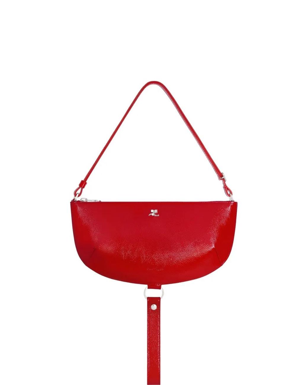 Courreges Holy Eclipse Schoudertas in het Red