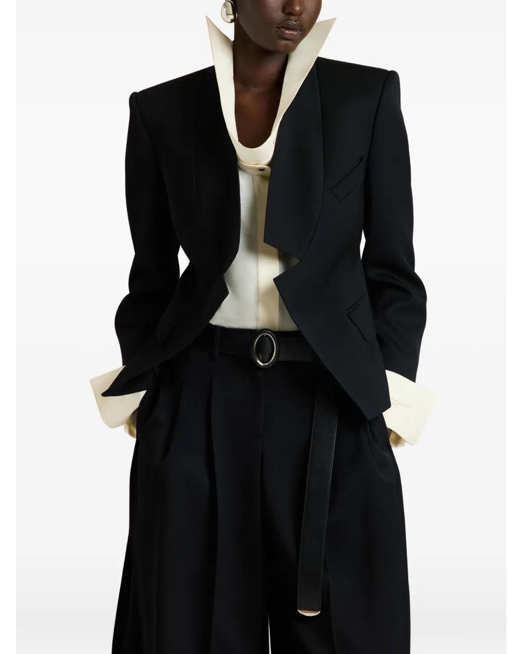 Givenchy Black Reverse Lapel Jacket