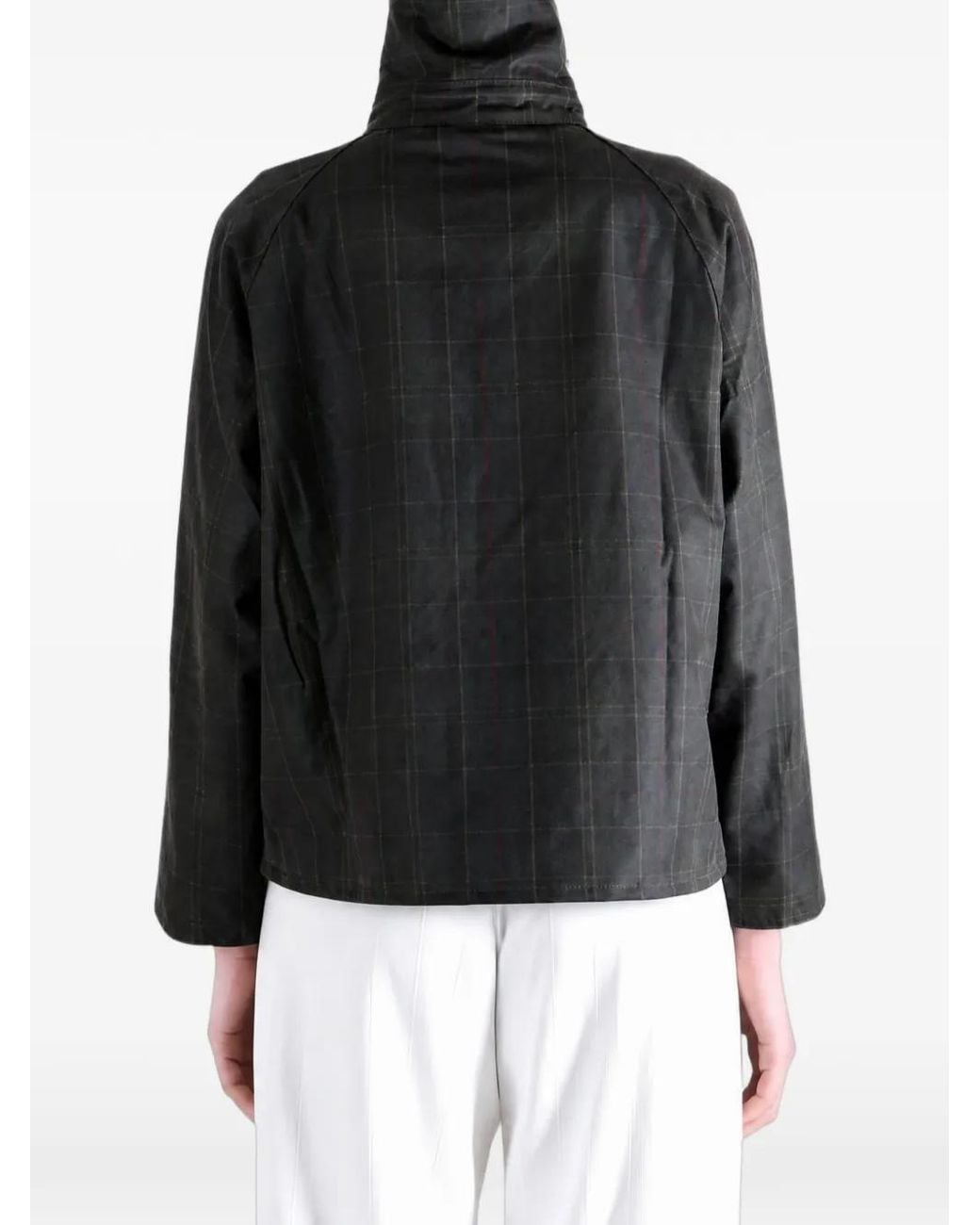 Barbour Black Veste Cirée Arlene À Carreaux