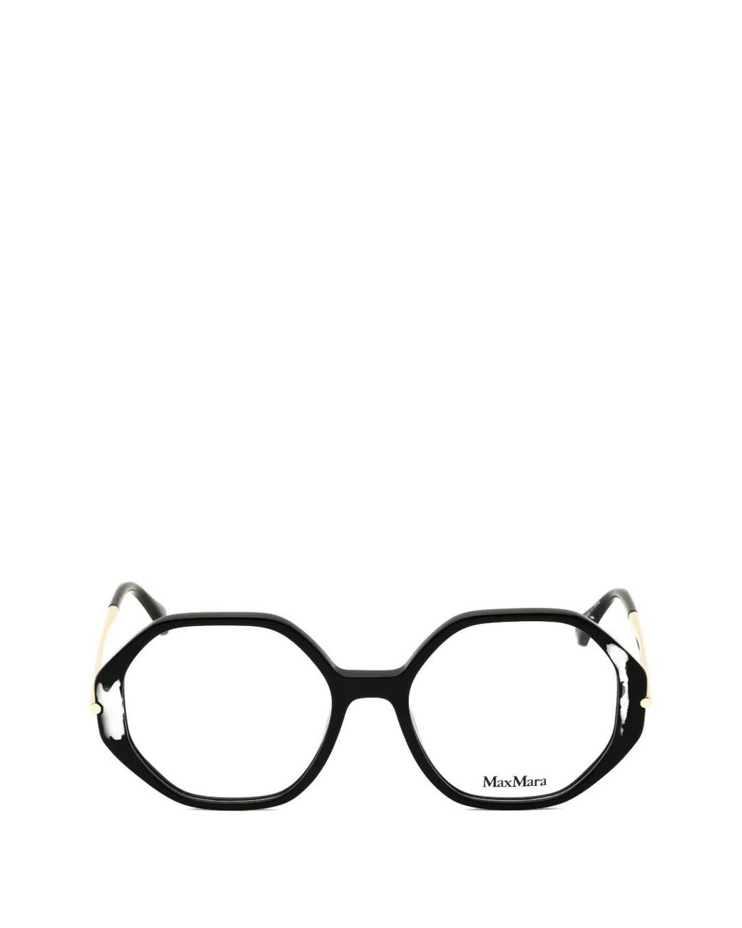 Max Mara Black Geometric-Frame Glasses for men