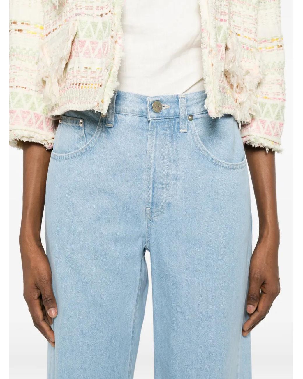 Dondup Blue Five-Pockets Button-Fastening Jeans