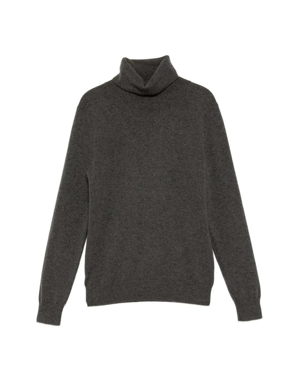 N.Peal Cashmere Gray Luna Roll-Neck Top