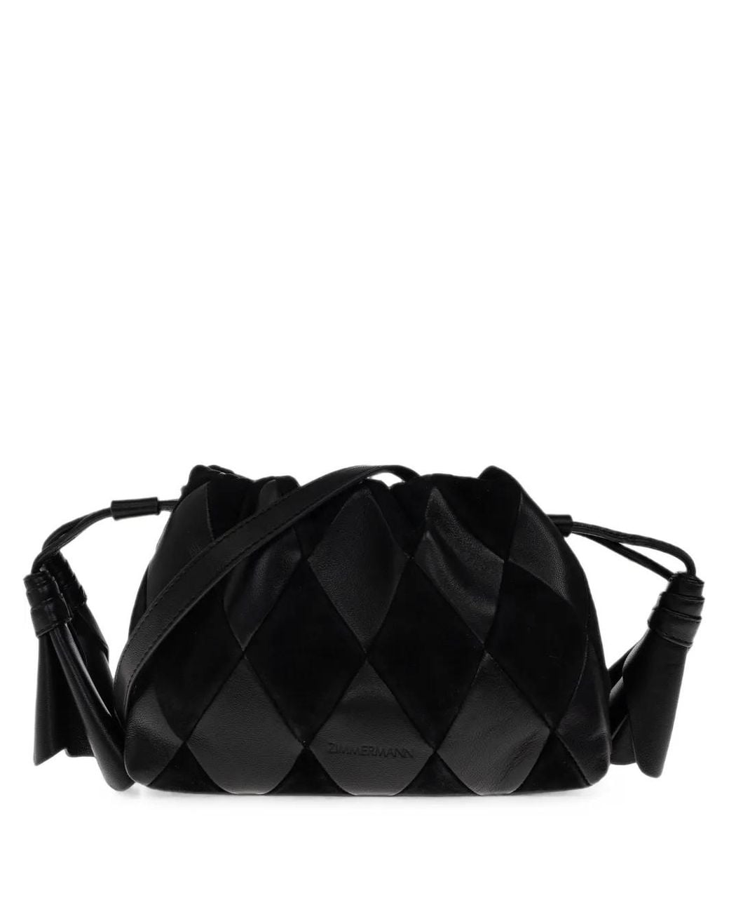 Zimmermann Black Small Cloud 91 Patchwork Bucket Bag