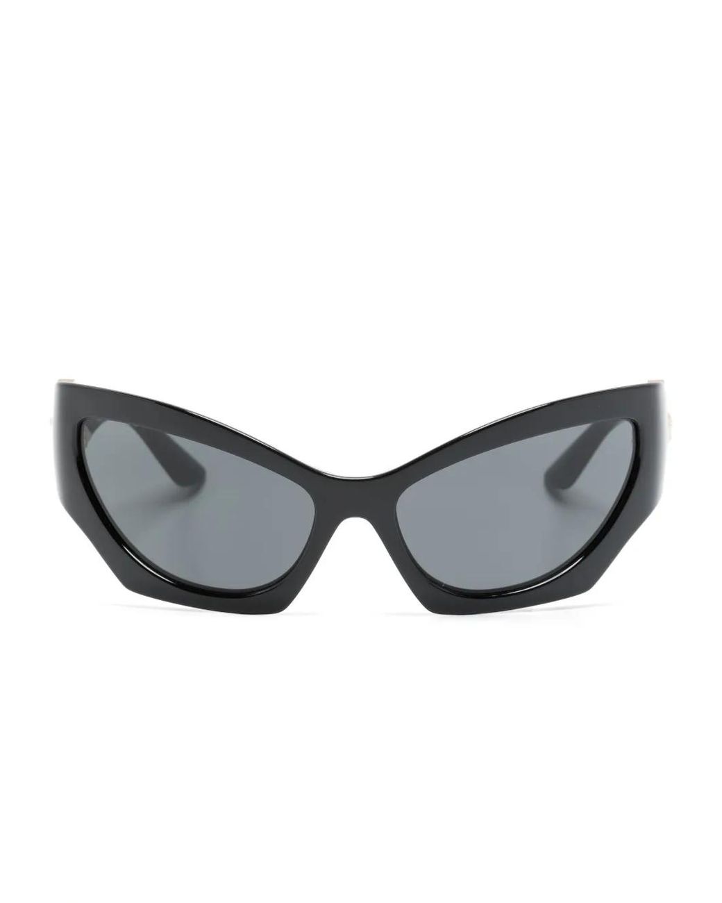 Versace Gray Medusa-Detail Cat-Eye Sunglasses