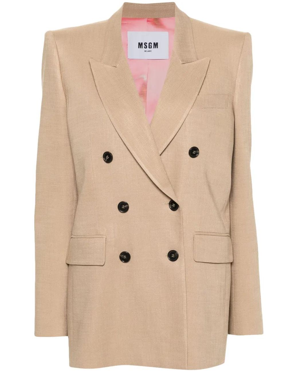 MSGM Natural Arena Sand Jacket For Ss24