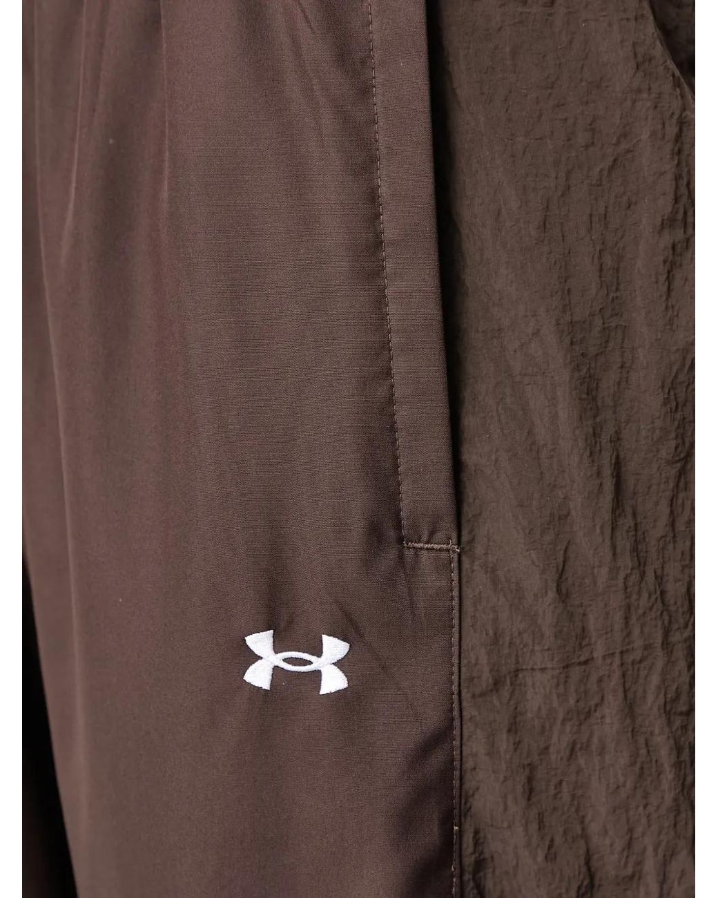 Under Armour Brown Icon Woven Logo-Print Track Pants