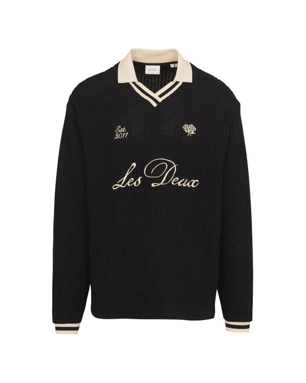 Pull À Logo Brodé Les Deux pour homme en coloris Black