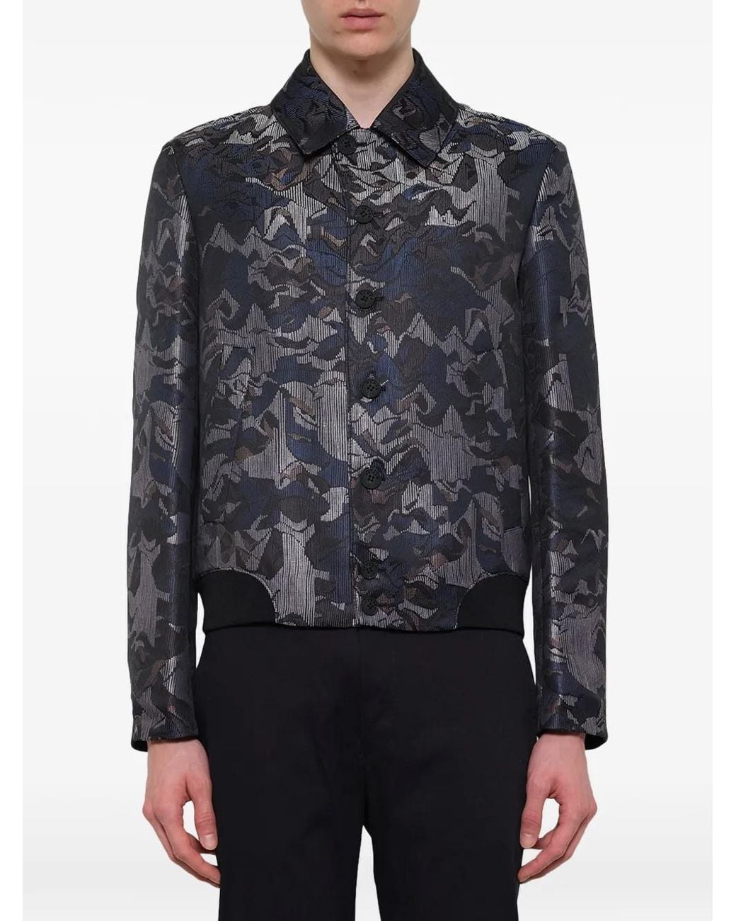 KENZO Blue Veste Bomber À Logo for men