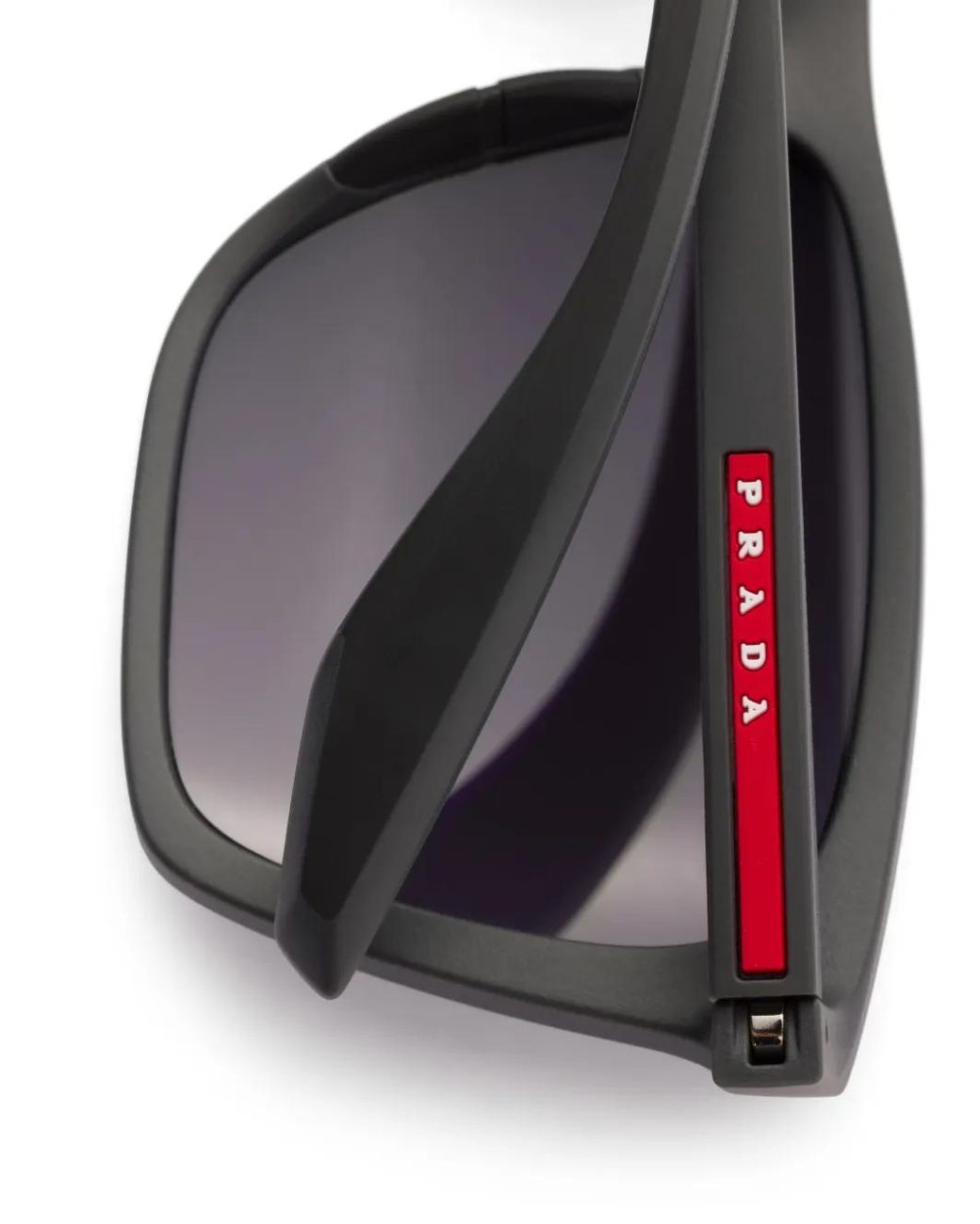 Prada Blue Linea Rossa Square-Frame Sunglasses for men