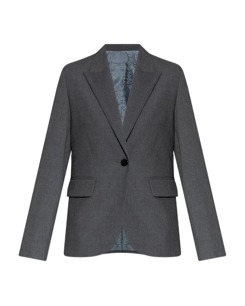 Zadig & Voltaire Gray Vavy Tailored Blazer