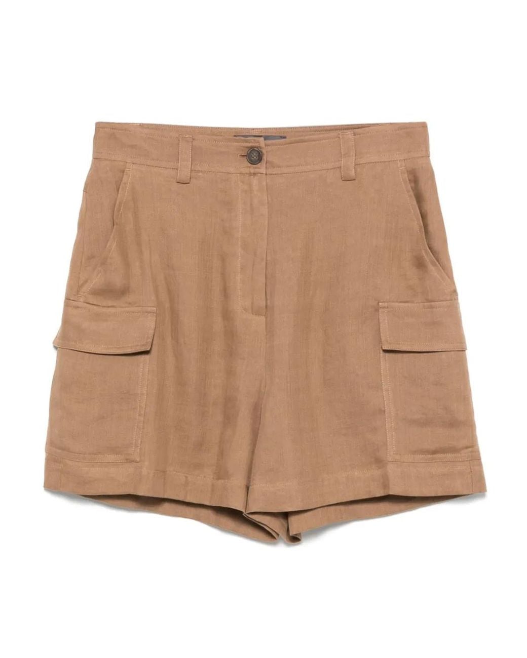 Lorena Antoniazzi Natural Ramie Shorts