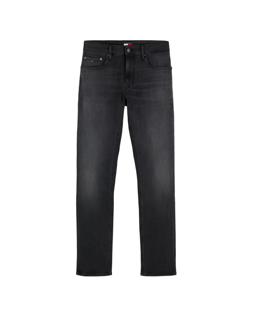 Tommy Hilfiger Black Faded-Effect Jeans for men