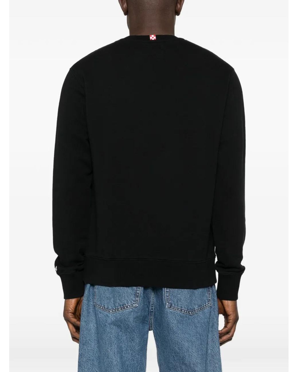 Mc2 Saint Barth Black Soho N Light Crew-Neck Sweatshirt for men