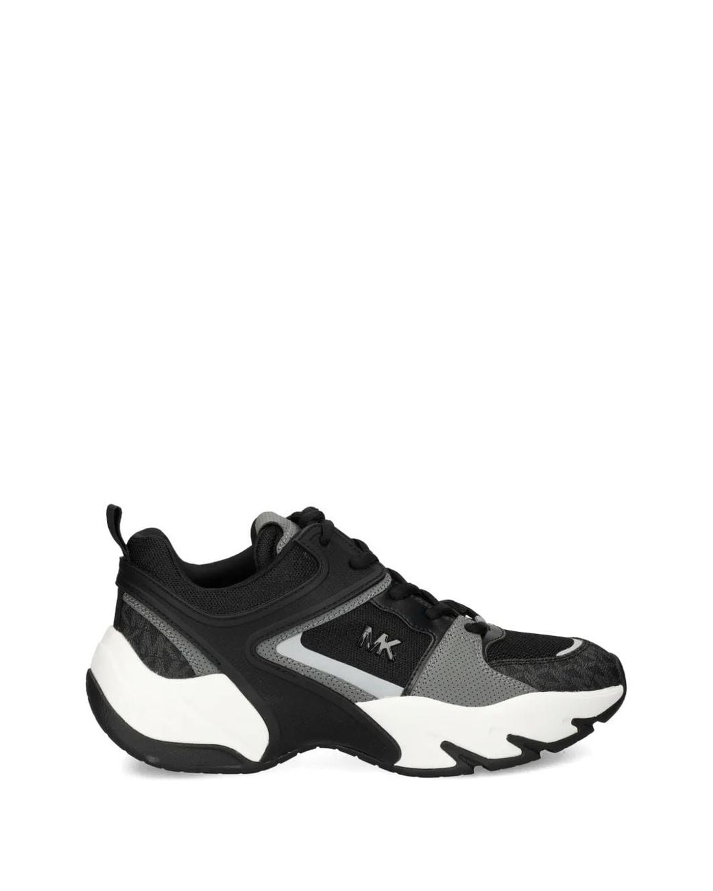 Michael Kors Black Logo-Detail Lace-Up Sneakers for men
