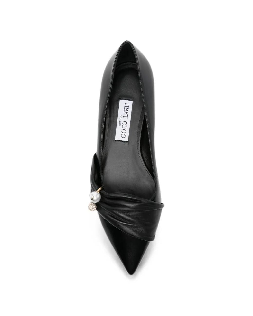 Jimmy Choo Black Rafi Flat Pumps