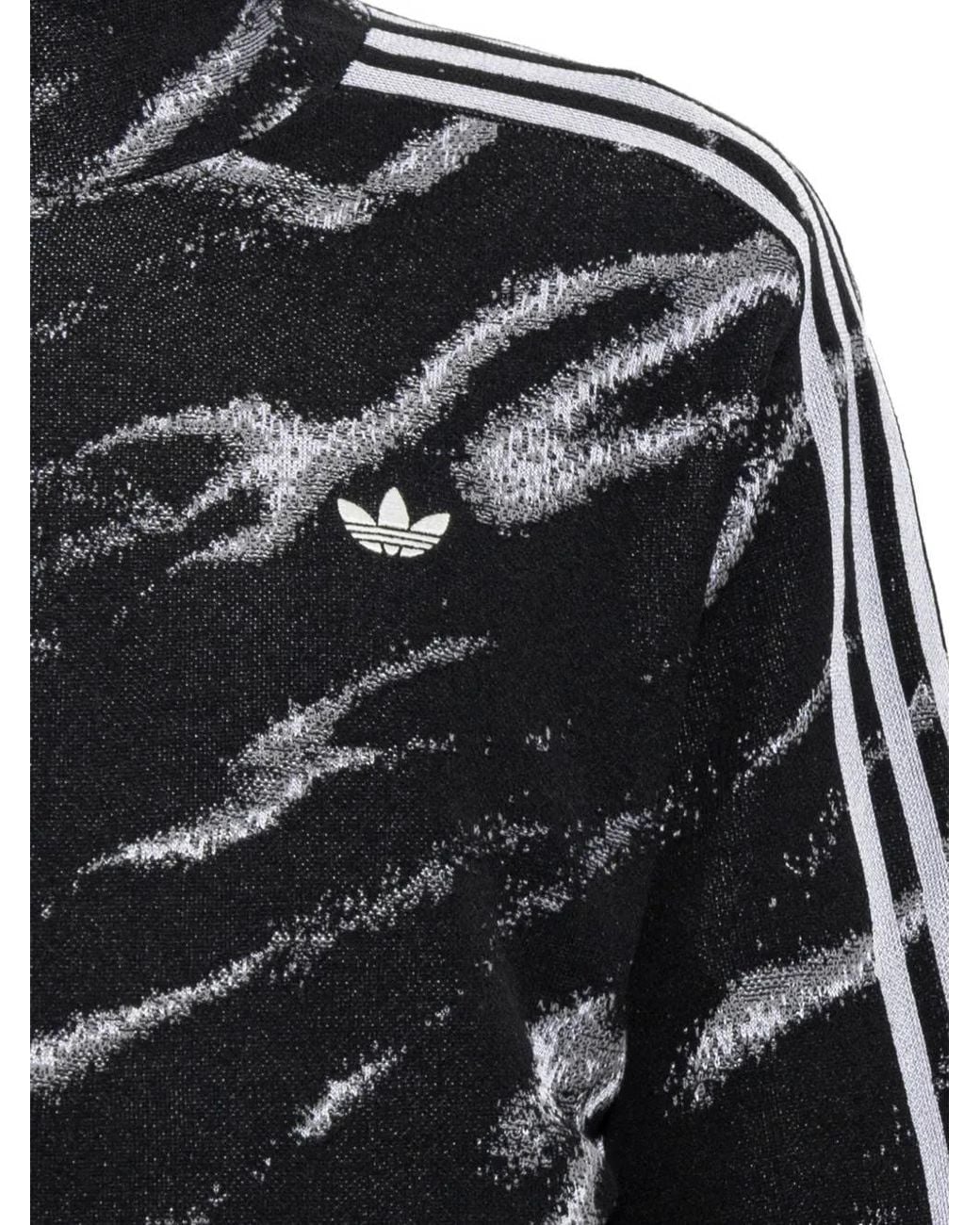 Adidas Black Adilenium 6 Knitted Hoodie for men