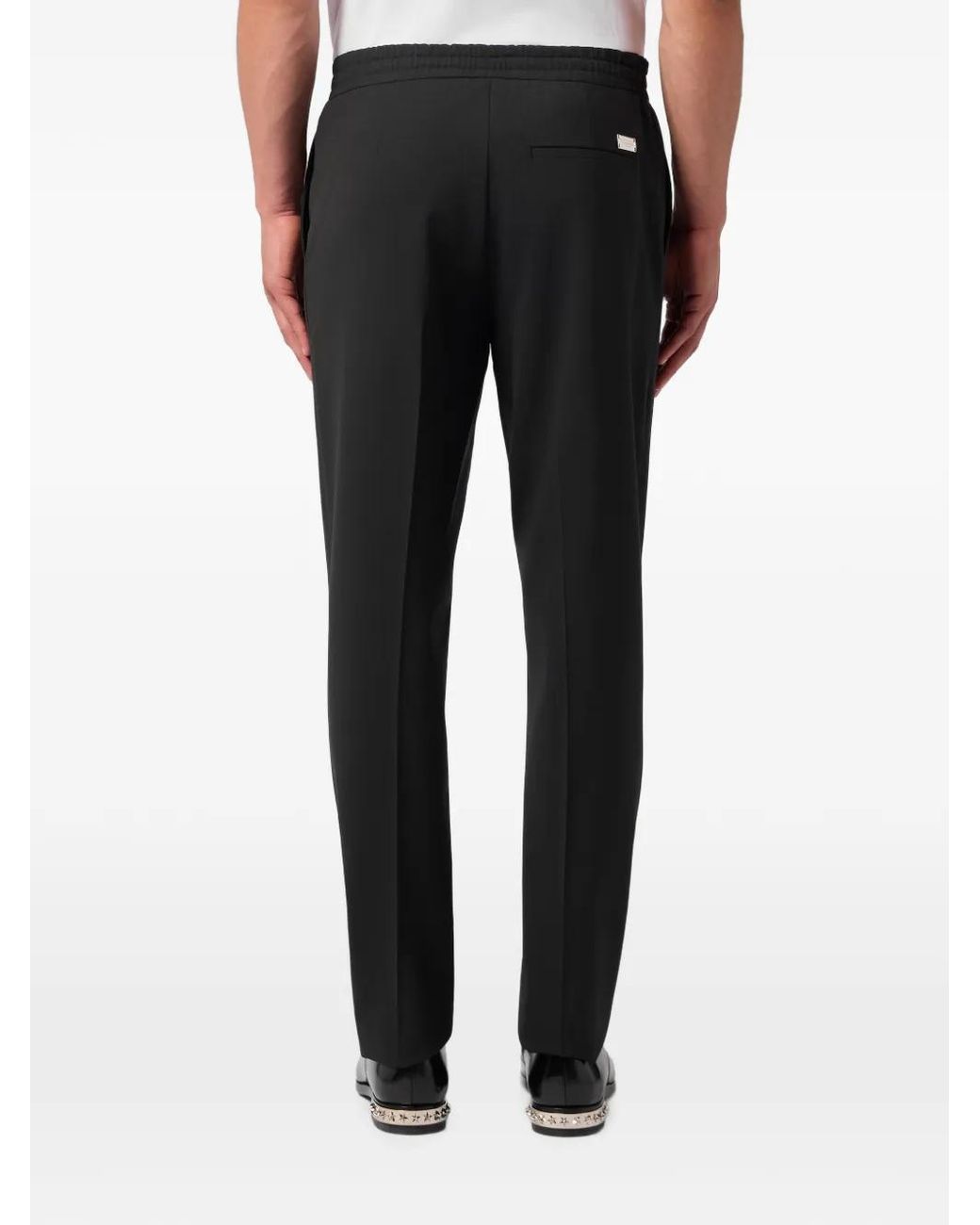 Philipp Plein Blue Pantalon De Costume À Lien De Resserrage for men