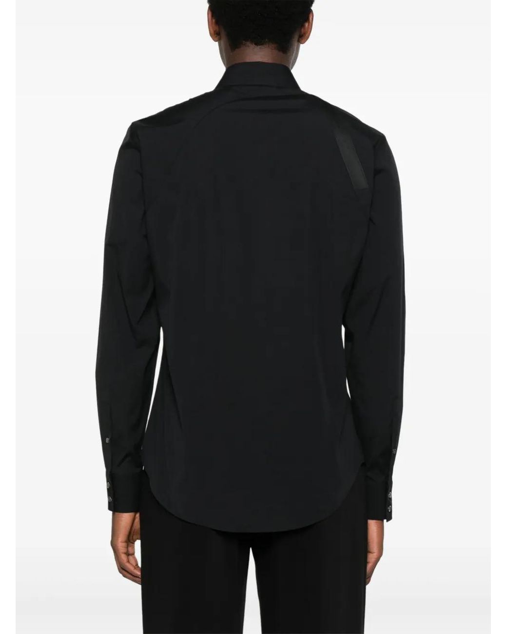 McQueen Popeline Overhemd in het Black voor heren