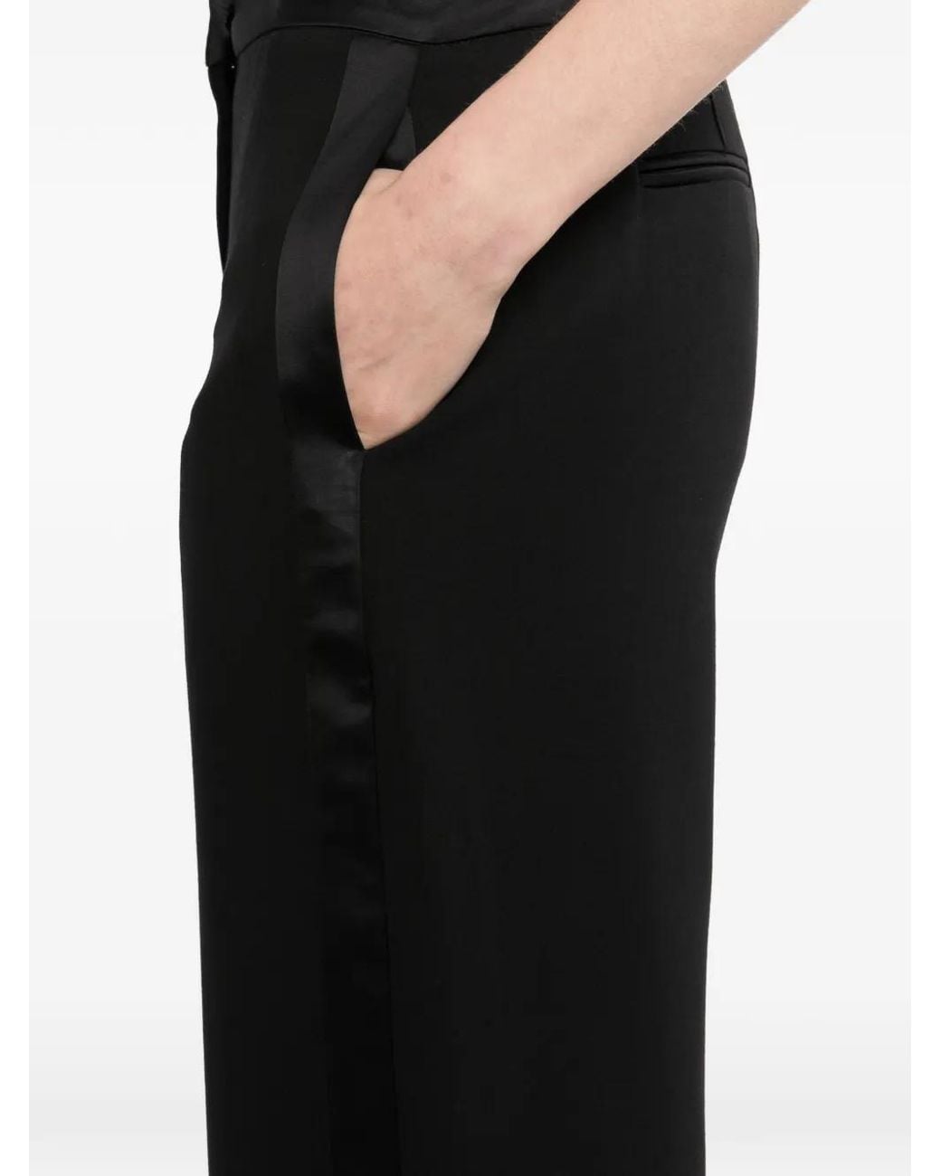 Kiki de Montparnasse Black Tuxedo Low Rise Trousers