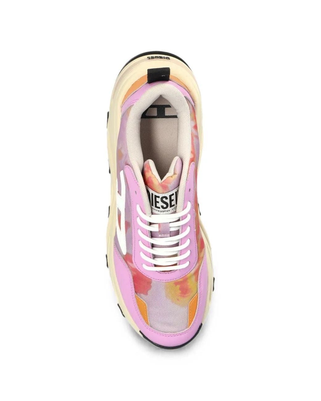 DIESEL Pink S-Savannah Tulu Platform Low-Top Sneakers