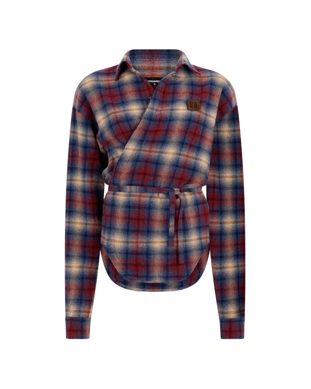 DSquared² Blue Wrap Shirt