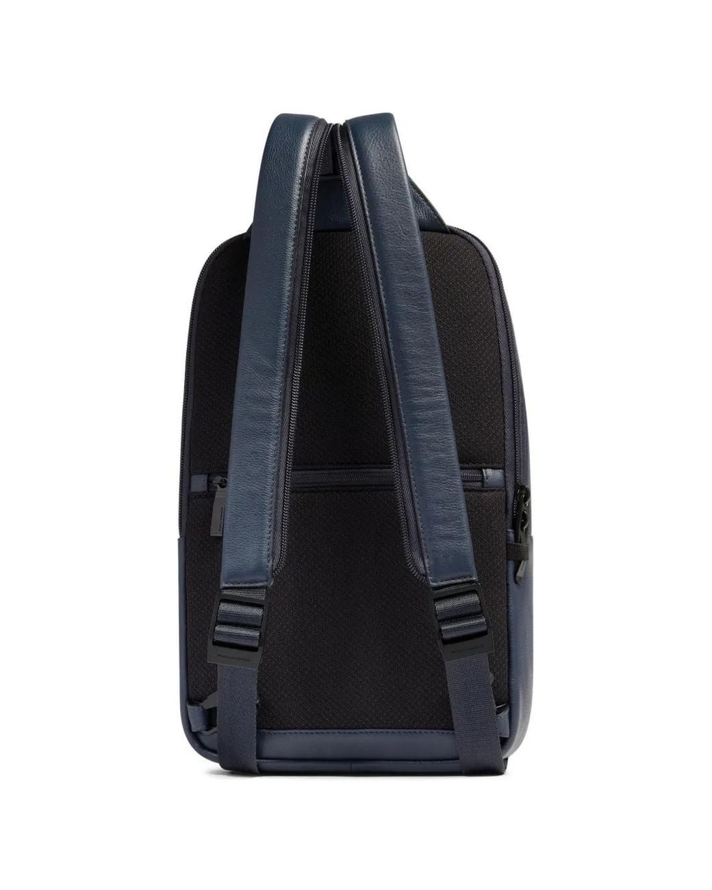 Piquadro Blue Convertible Leather Shoulder Bag for men