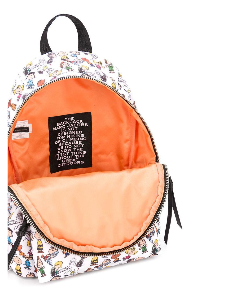 バッグ MARC JACOBS Large Backpack Peanuts Marc Jacobs Peanuts X The Large Backpack in White | Lyst