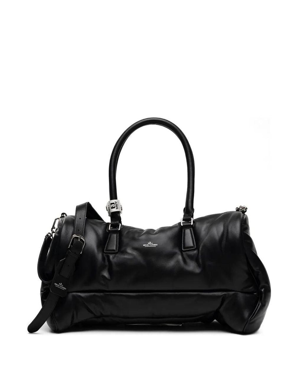 Maison Mihara Yasuhiro Black "Pucker" Puffer Duffle Bag