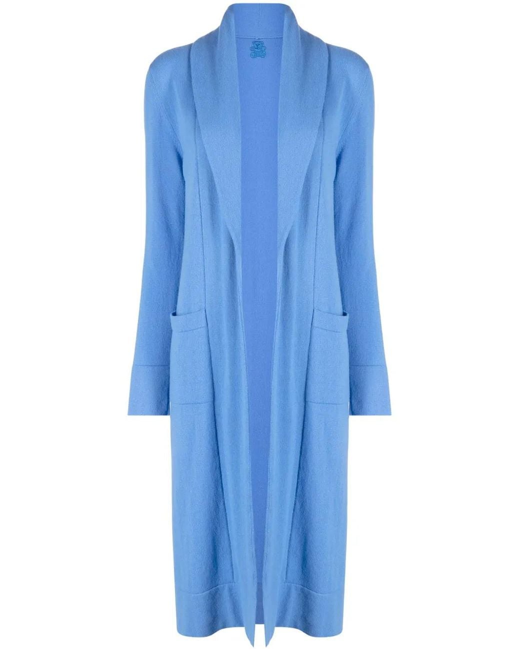 Teddy Cashmere Blue Venzia Open-Front Cashmere Cardigan