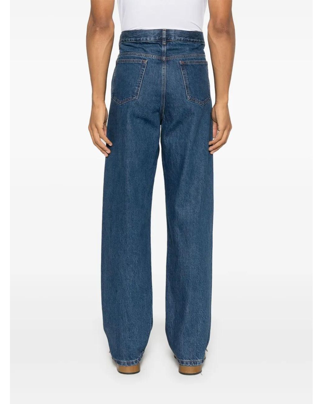 Straight Jeans A.P.C. de color Blue