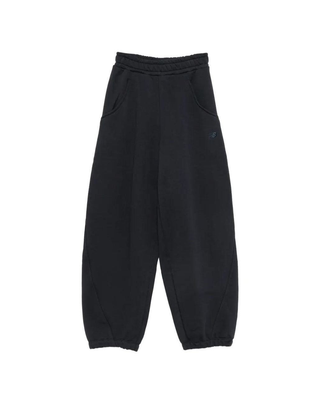 New Balance Blue Logo-Embroidered Track Pants