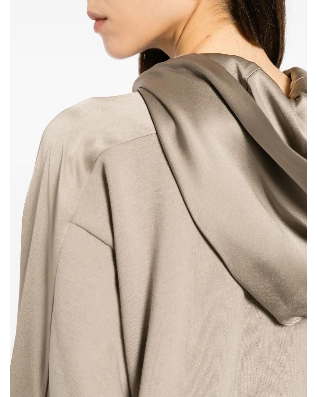 Undercover Natural Panelled Zip-Up Hoodie