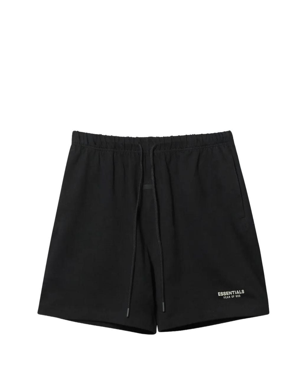Fear Of God Black Essentials Fw26 Classic Heavy-Jersey Shorts for men