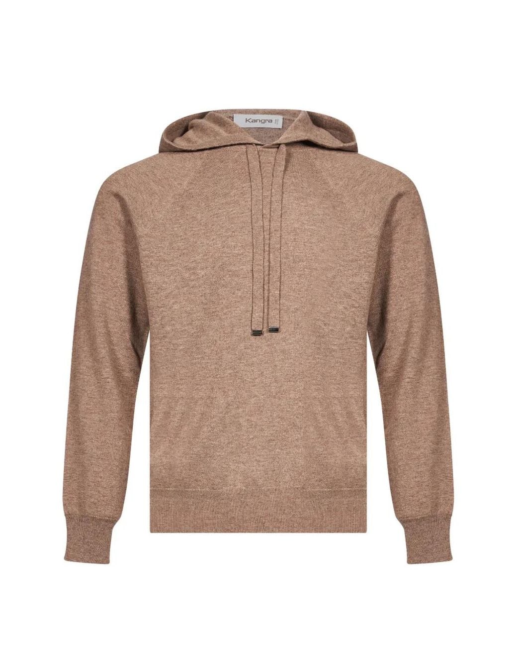 Kangra Natural Raglan-Sleeve Drawstring Hoodie for men